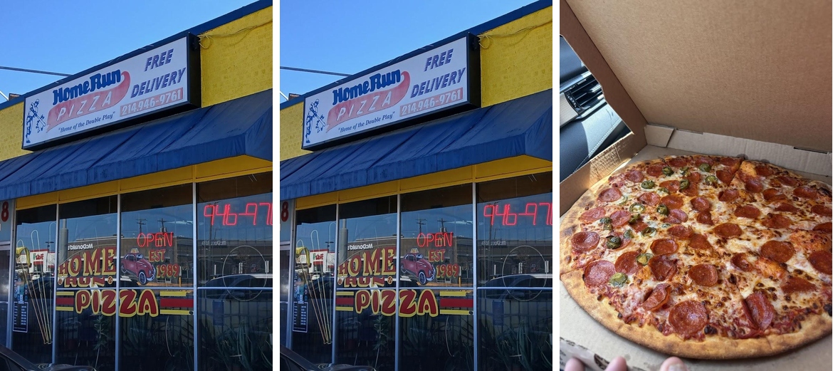Home Run Pizza Menu