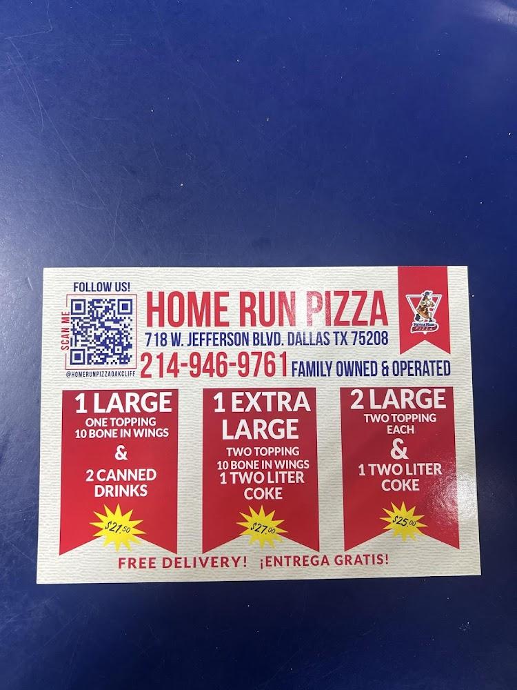 Home Run Pizza Menu image 2